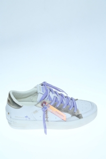 Sneakers Bianco viola Pelle - CRIME